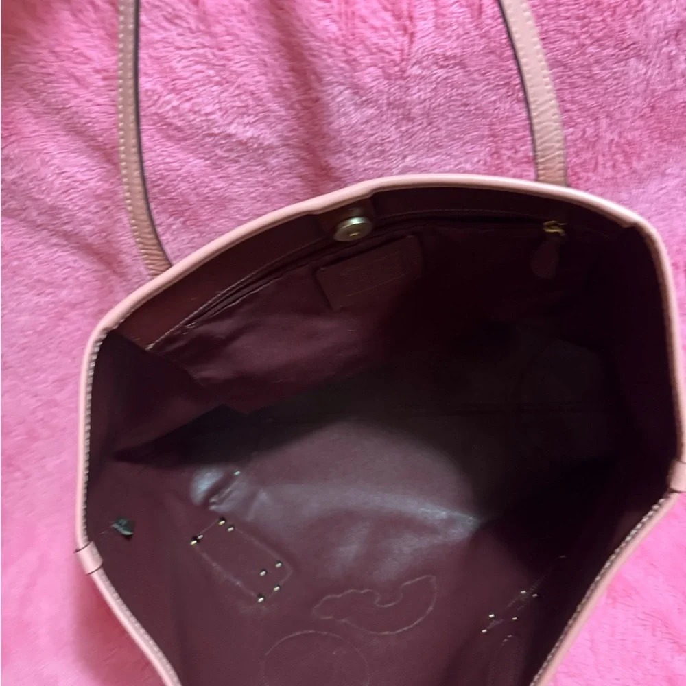 Disney Cinderella Coach Beige Tote Bag with Pink Accents - Picture 6 of 7